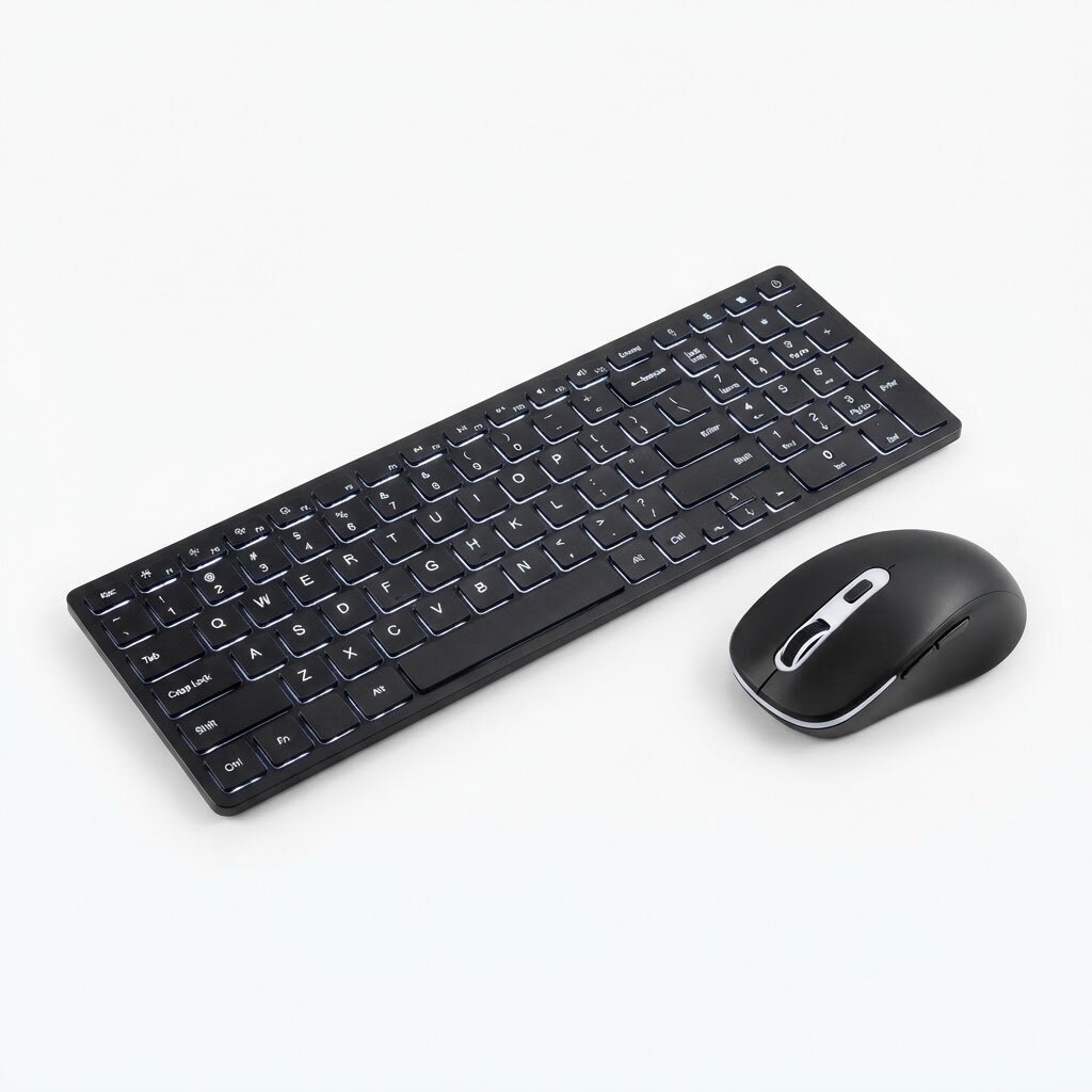 Logitech-style Wireless Keyboard & Mouse Combo
