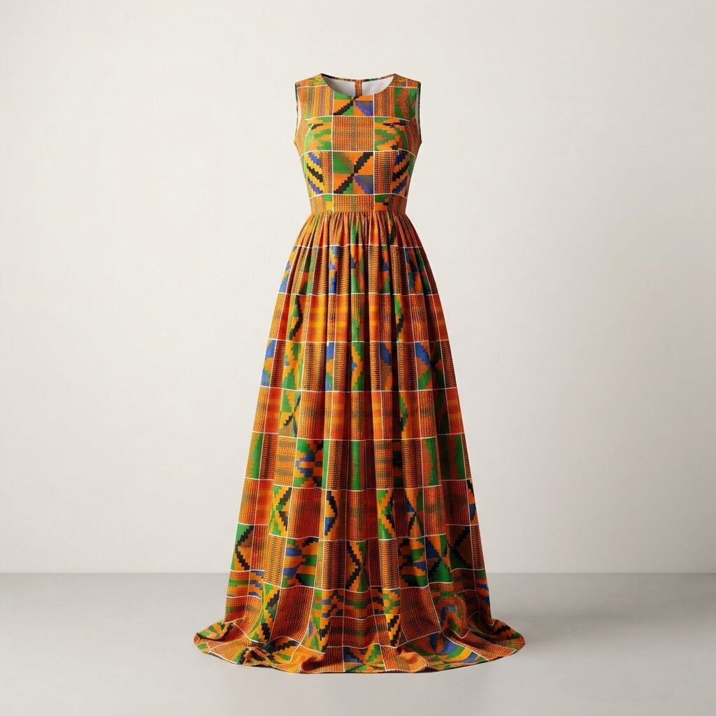 Women's Ankara Print Maxi Dress