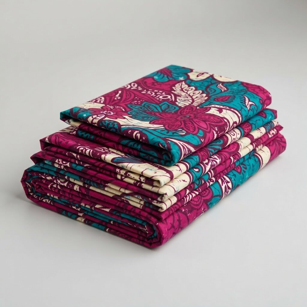 Ankara Fabric — 6 Yards (Floral Print, Holland Wax)