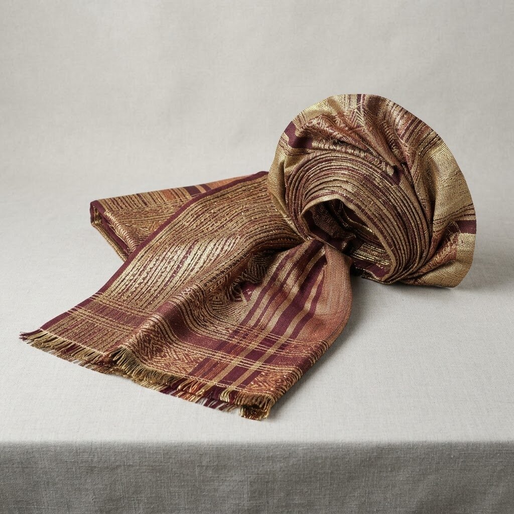 Handwoven Aso Oke Fabric — Gele & Wrapper Set