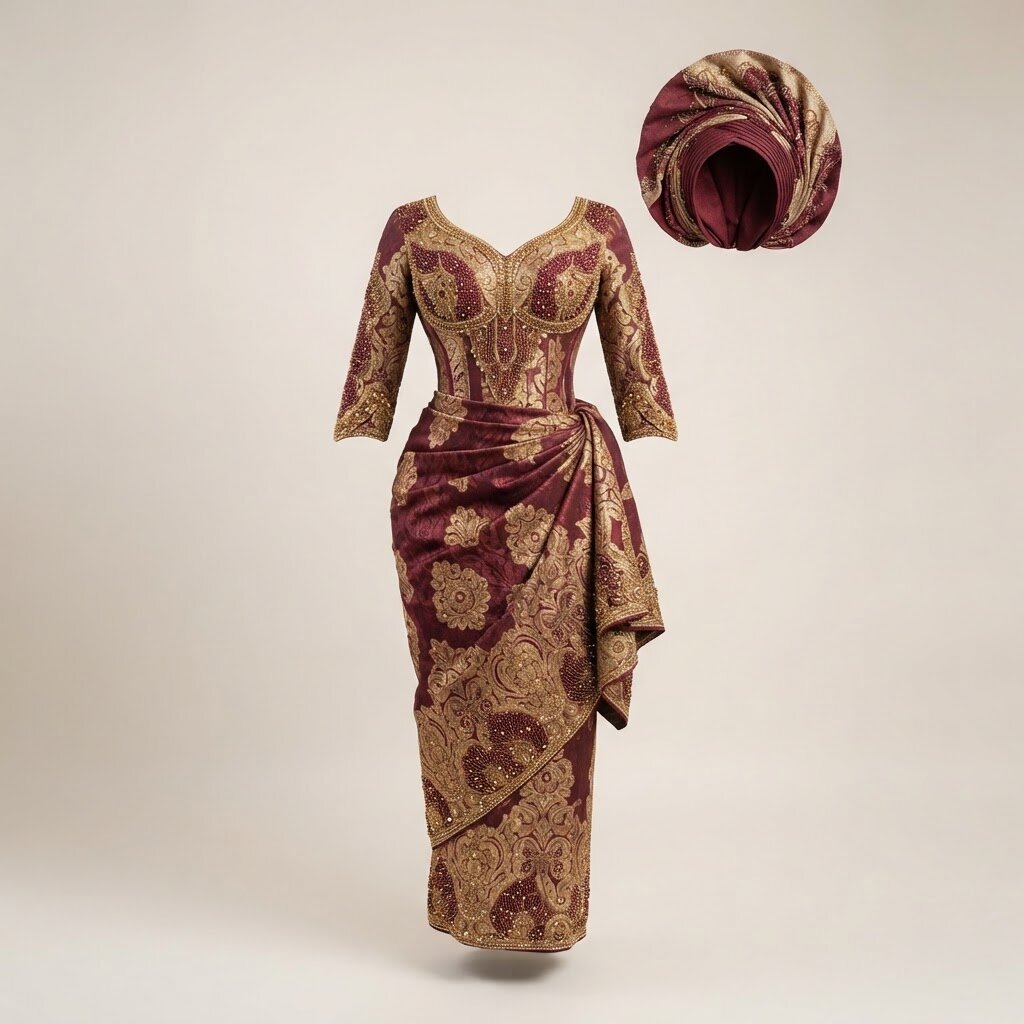 Traditional Nigerian Wedding Aso Ebi Set